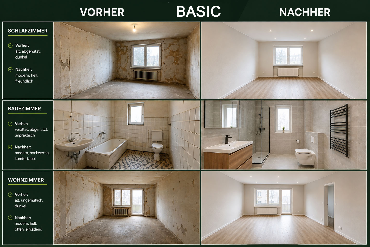 Basic – Vorher & Nachher