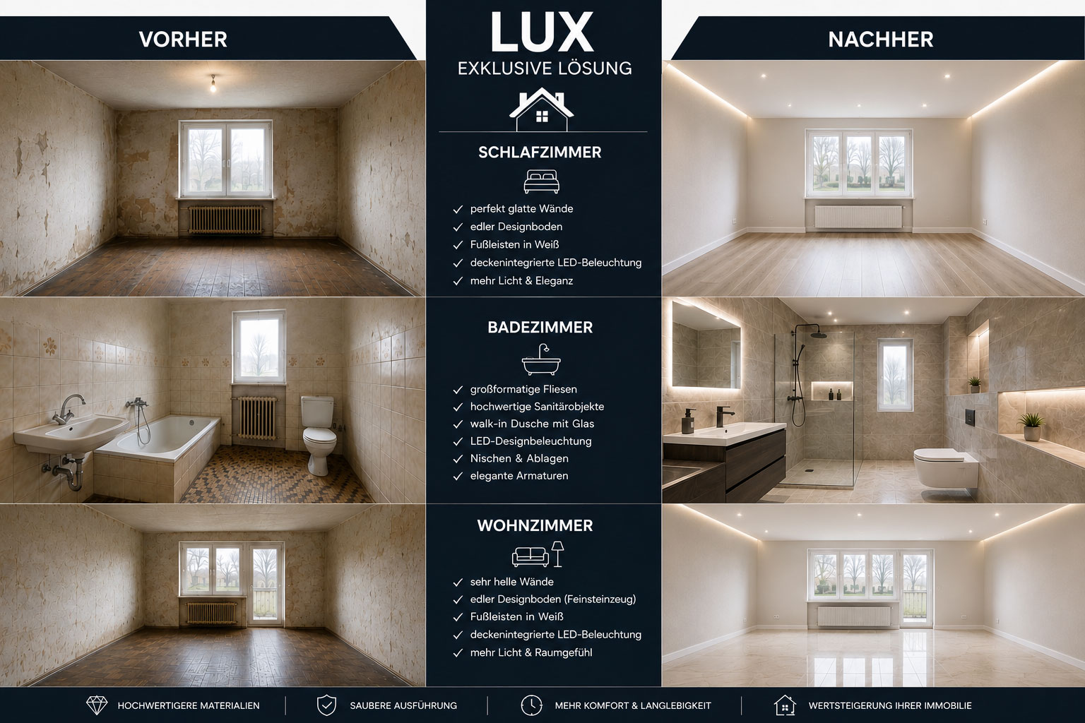 Lux – Vorher & Nachher